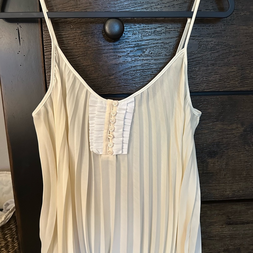 Vintage Free People Pleated Sleeveless Top